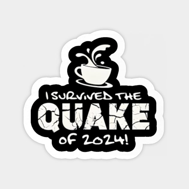 I survived the quake of 2024 Sticker by Sea Planet With Fish